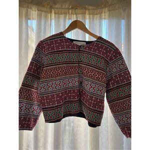 Vintage Bennet of Centreville Geometric Cropped Blazer